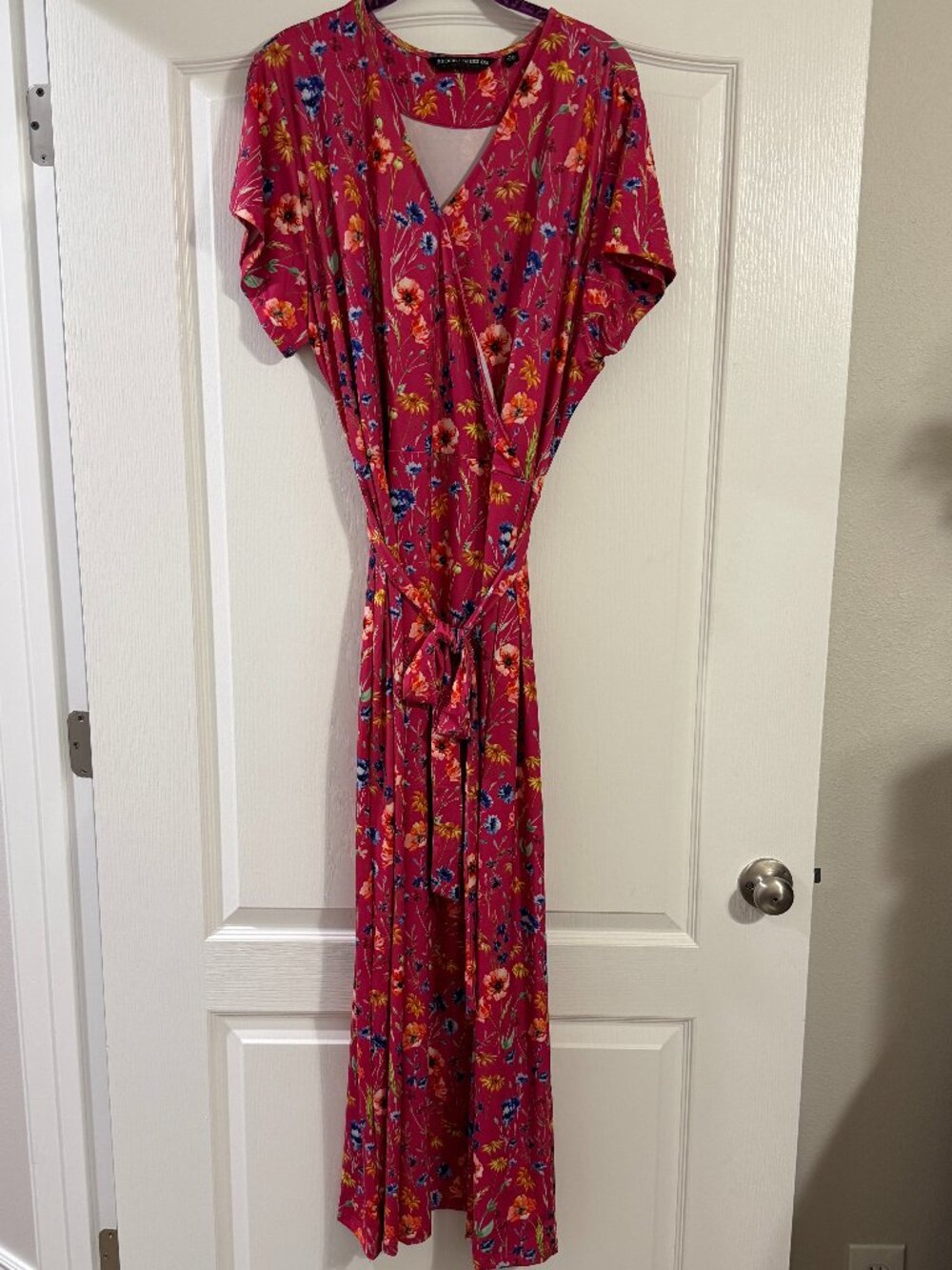Brooke Shields Timeless Floral V-Neck Maxi Dress XL